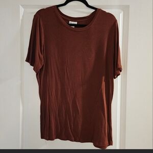 Ava & Viv Burnt Orange Short Sleeve Tee